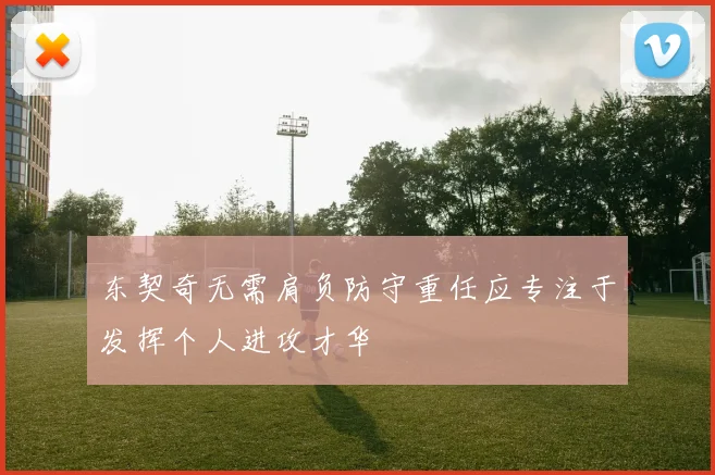 东契奇无需肩负防守重任应专注于发挥个人进攻才华